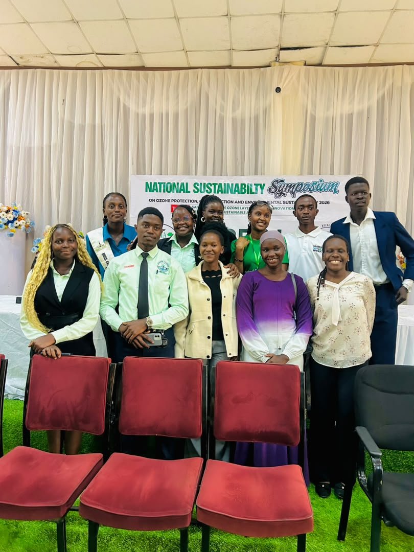 GloriakyleA's tweet photo. The ozone layer is so important in protecting the Earth from U.V radiation. It was an honor to attend the National Sustainability symposium and learn more about it at Kyambogo university. Thanks to everyone who attended 🥳 https://t.co/GcCblH4awt