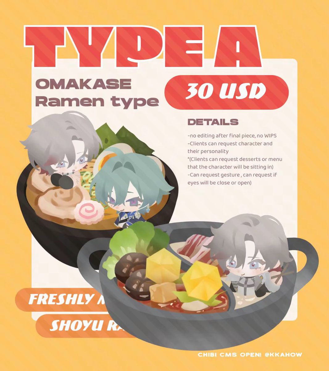 Kkahow's tweet photo. 💥Chibi comms now available on Vgen!
(Note : not a YCH)
📌Link to feed me (My Vgen)🥹 : https://t.co/E2l2u46B5o
#vgen #VgenComm #cmsopen #chibicms https://t.co/wXhI9VesqG