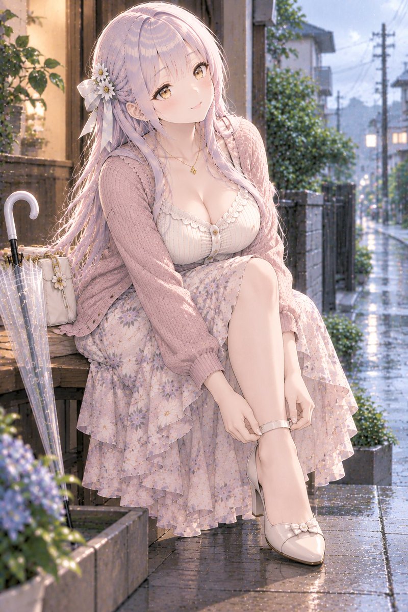 HProject13880's tweet photo. おはようございます🌼
今日は雨の朝。靴を履いて、傘を持ってお出かけの準備です☔
秋分の日、雨音を楽しみながらゆっくり過ごしましょう✨
#陽菜 #おはよう #秋分の日 #雨の日 #AIイラスト https://t.co/KEn4hEY34M