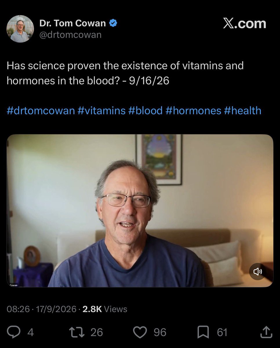 QuackDetector's tweet photo. Germ denying quack wants you to know if he gets things wrong about vitamins and hormones it’s probably his own misunderstanding. 

Agreed!

#QuackCowan https://t.co/lvkmqHQVDH