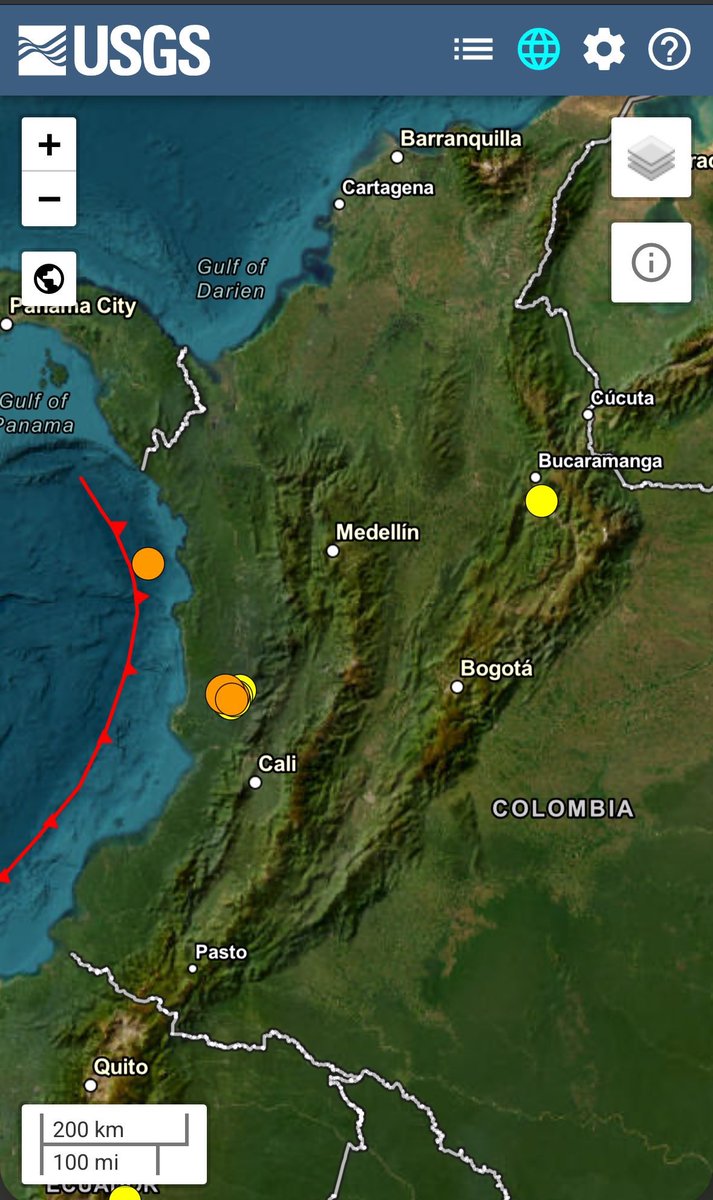 RafaelCapachoo's tweet photo. 🚨 ATENCIÓN COLOMBIA 🇨🇴 
un enjambre sísmico inusual, en una zona adyacente a la del terremoto 7.4 está ocurriendo a unos 35 km más al sur hacia la localidad de Sipi 🚨 
#Terremoto #Earthquake #Sismo RT https://t.co/asRPZ2Y2YB