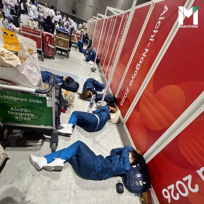 TheKhelIndia's tweet photo. 🚨 THAI SEPAK TAKRAW TEAM LEFT WITHOUT ROOMS AT ASIAN GAMES

Thailand’s national sepak takraw team was reportedly forced to sleep on the floor of a cruise ship lobby after arriving in Nagoya for #AsianGames2026, with their accommodation records reportedly missing.

NOT A GOOD START TO ASIAN GAMES!
