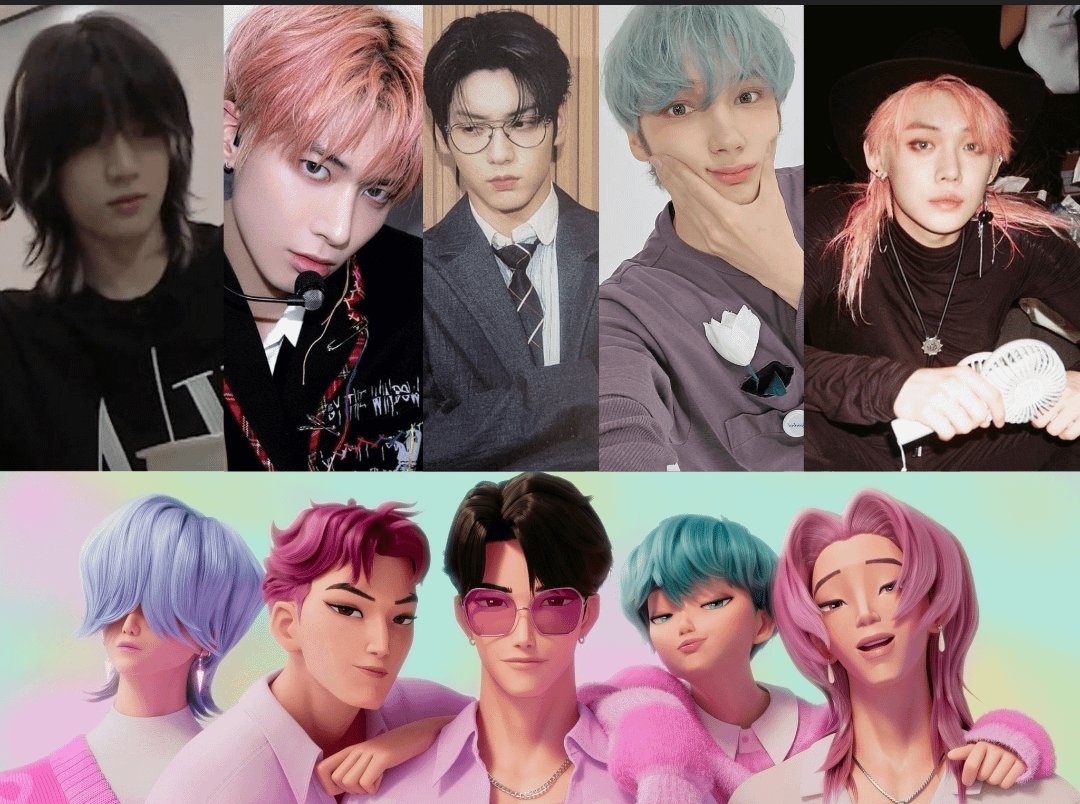 sojjunie's tweet photo. en mi mente los saja boys son muy txt, ejemplo jinu soobin, romance yeonjun, mystery beomgyu, abby taehyun y baby saja hueningkai https://t.co/r57OPzvx6F