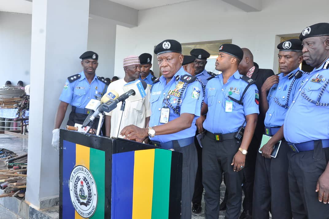 YobePoliceNG's tweet photo. The Commissioner of Police, Yobe State Command CP Usman Kanfani Jibrin psc, mspsp, sm.icm on Wednesday 16/09/2026 held a Press Briefing where he displays some of the operational successes and achievements of the command. https://t.co/ZKUlGWuN2P