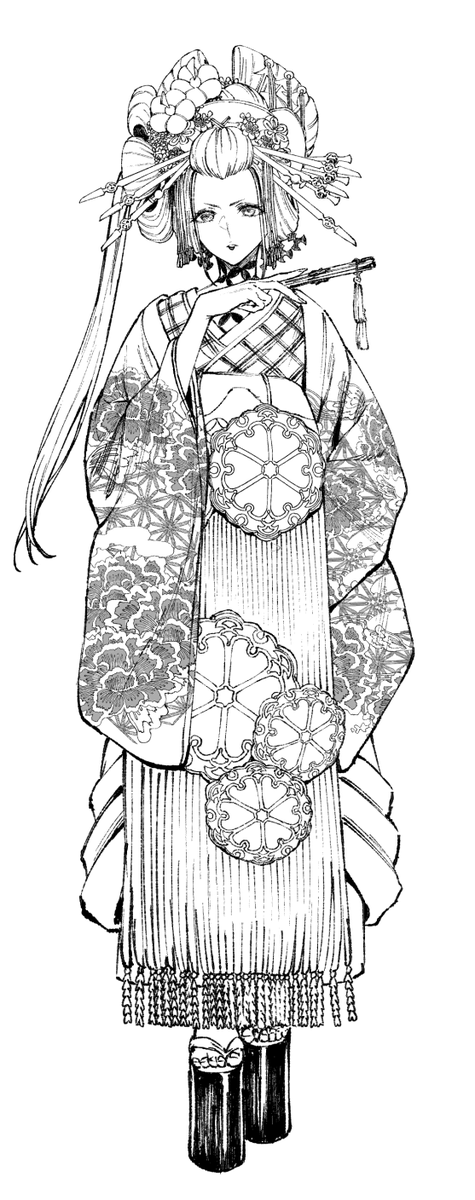 mugetsu_illust's tweet photo. 楽なとこが一個もない……😭 https://t.co/L2qb4dIsAG