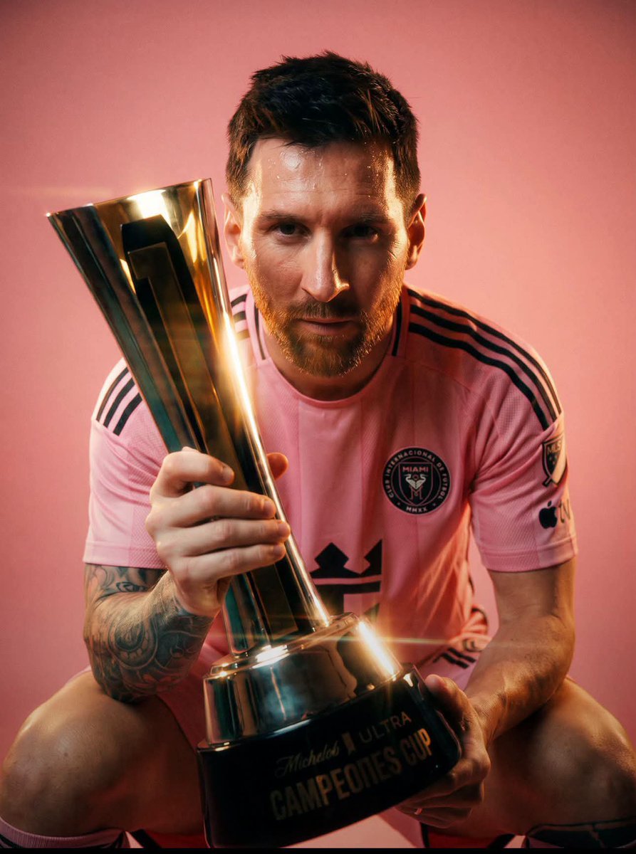 Manunitedboyy's tweet photo. 🚨✨ OFFICIAL: Lionel Messi adds the Campeones Cup to his trophy cabinet — 49 trophies in his legendary career! 🏆🐐
Another historic milestone for the greatest of all time. 👑
#Messi #GOAT #Football https://t.co/HHfnhoPdOd