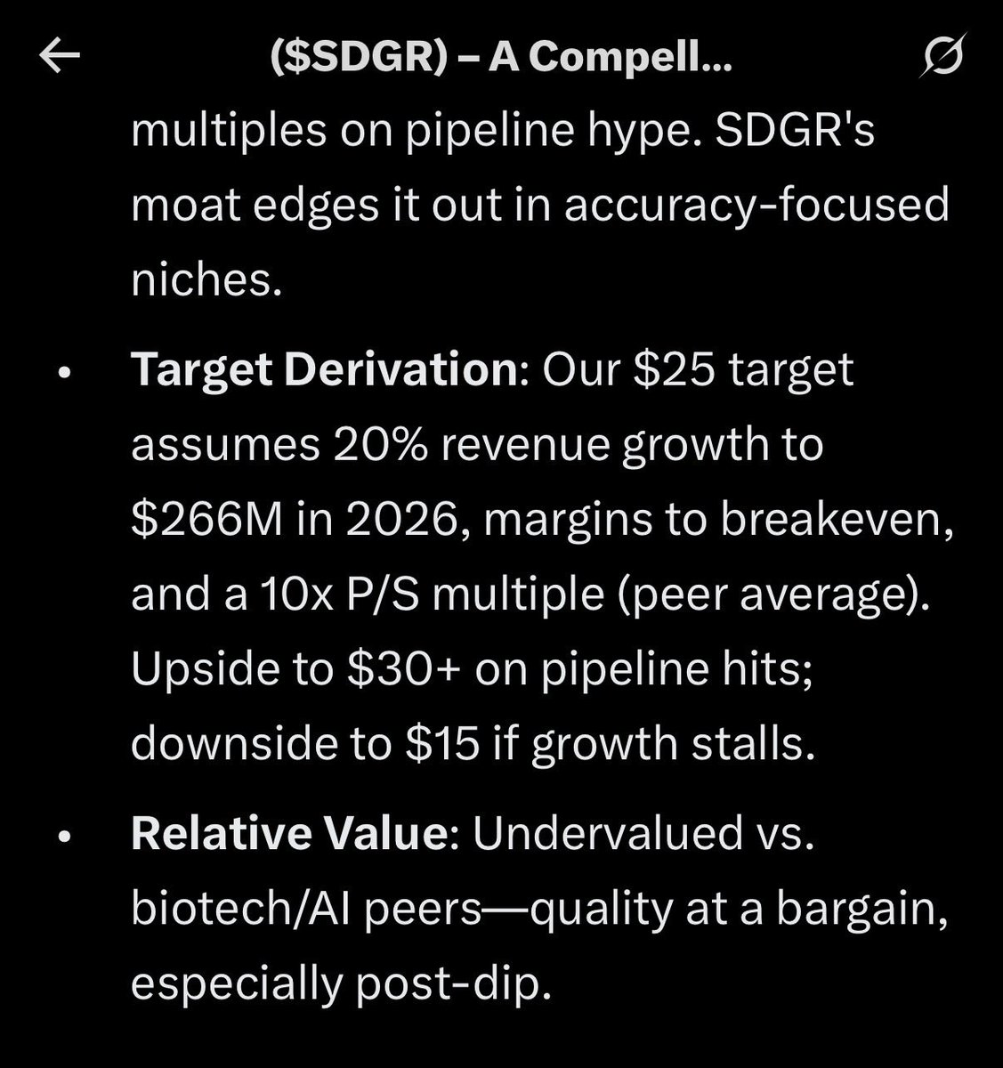 AviatoResearch's tweet photo. Price was $14 at the time of writing the post below. Our $25 Target is close—upper end of the tgt was $30—52W today as well 👀 https://t.co/fijNPDdRR3