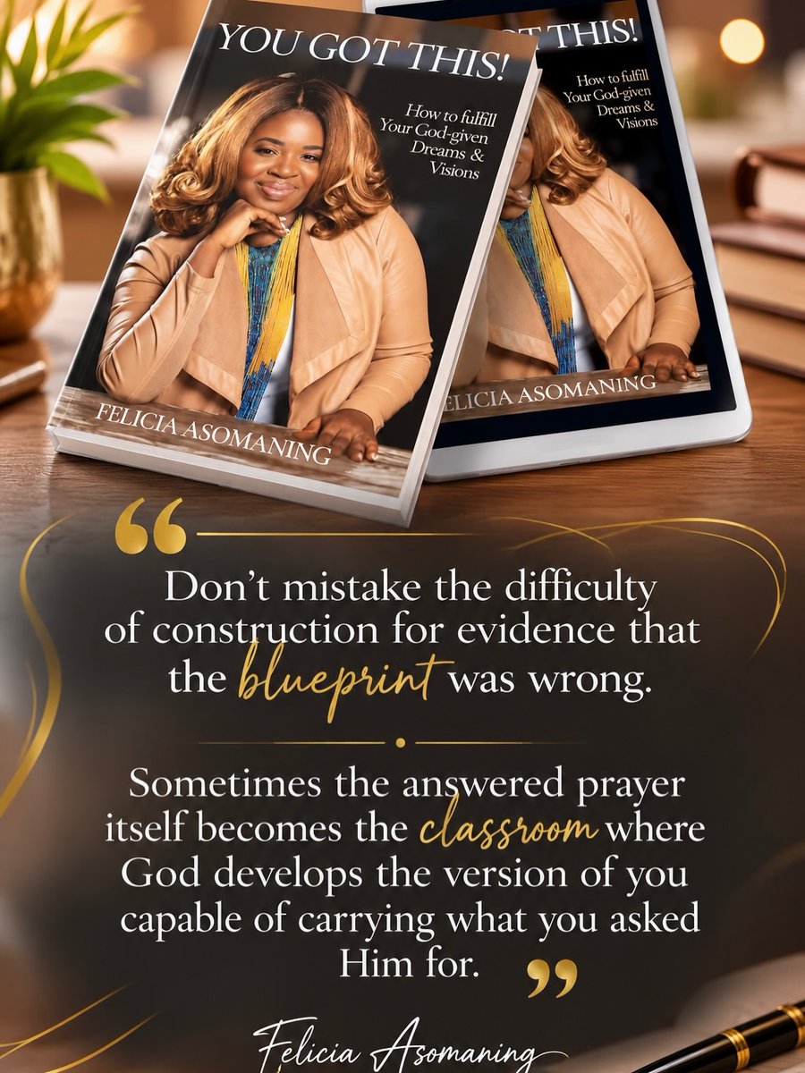 JamiBickleysj's tweet photo. 5 Years of “YOU GOT THIS” 🎉
Reflection 3 of 5 : The Blueprint I Didn’t Know I Was Writing
Here is a plot twist I did not see coming: five years after writing a book to help others navigate their God given dreams, I still need the lessons in it https://t.co/IUZVZqG1E2