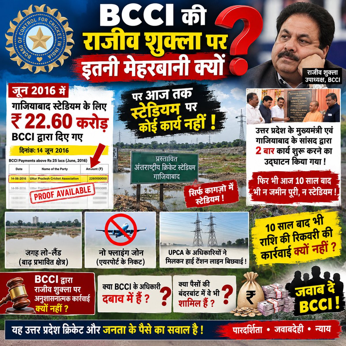 gyan22's tweet photo. @OfficialBCCI @lonsaikia @prabhtejb @JayShah @MithunManhas @LalitKModi @PTI_News @cricbuzz @shekharluthra @CMOfficeUP श्री जय शाह जी से विनम्र अपील है कि इस मामले में तत्काल कार्रवाई करें, क्योंकि हमें विश्वास है कि आप ही न्यायप्रिय एवं ईमानदार व्यक्तित्व के धनी हैं।🙏🙏 https://t.co/V600qBaBth