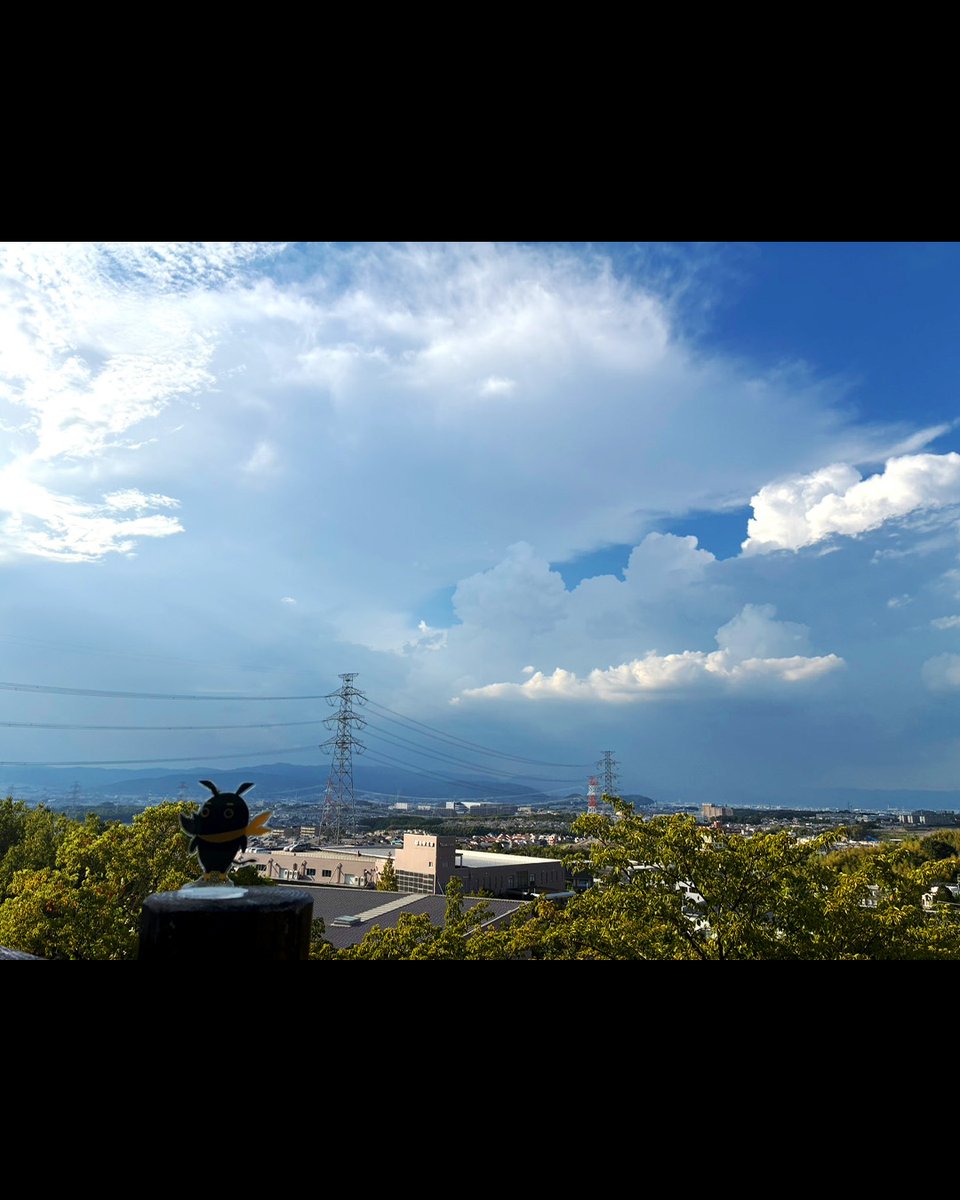 e431kun's tweet photo. eしざいくんたちをさがせ！in空見の丘公園
枚方市街を一望できる公園です✨
いい天気で気持ちいい！

#枚方市 #e431 #企業キャラ #eしざいくん #サイ https://t.co/86JX0kpKmt