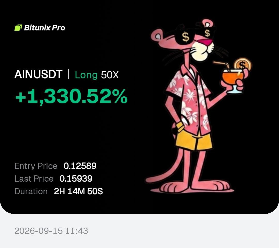 Cry_Fortress's tweet photo. #FREE_SIGNAL
🚨 🚀 Entry to TP — complete market control.
📊 We don’t chase pumps… we position early.
#AIN /USDT All Take-Profit Targets Hit ✅
Profit: +1330.52% 📈
Period: 2 hr 14:min ⏰
Free Signals: https://t.co/YLb6088apC
#Gümüş #Platin #Nasdaq #Petrol #Dxy #Dax #Silver #altin #ons #bist100 #cment #xauusd #altın #gramaltın #btc #btcusdt