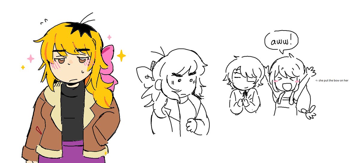 moontrickery's tweet photo. I like to think abella puts cute bows on karin, heh https://t.co/ZGDoxIj36e