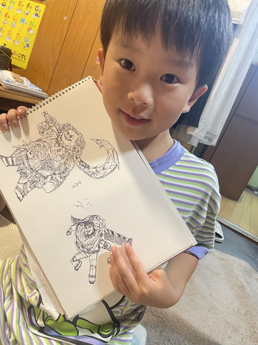 P1uLd's tweet photo. マウイって誰？
 #落書き
 #子供
 #マウイ
 #バズライトイヤー https://t.co/TnirjcOeeO