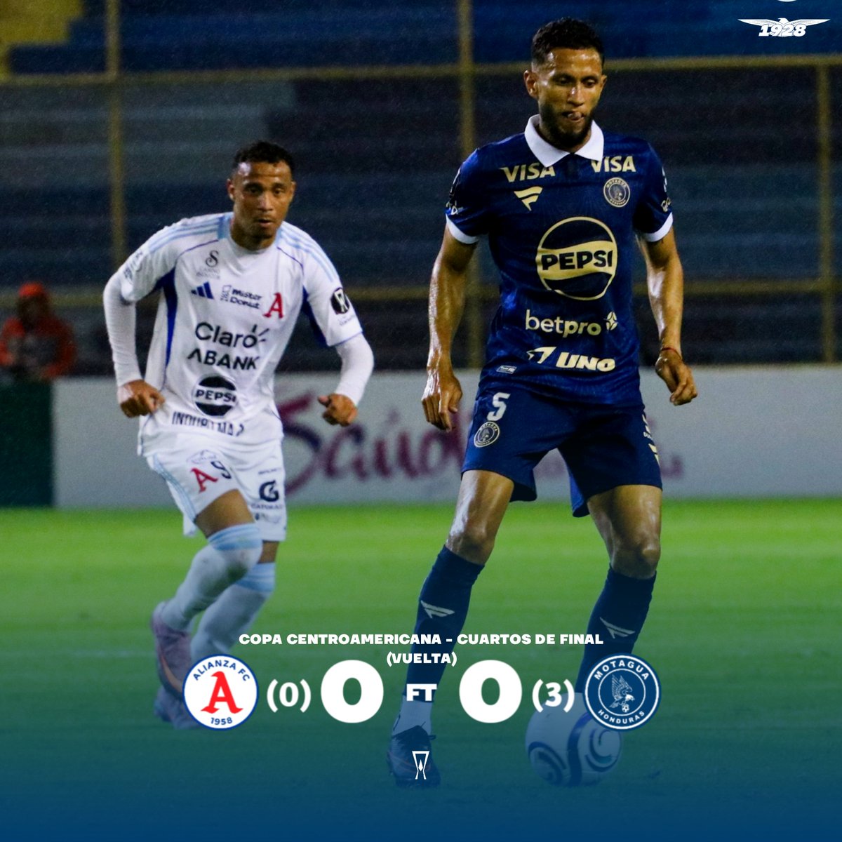 CiclonAzul_1928's tweet photo. EMPATE DEL MOTAGUA Y A SEMIS 💙 🦅 

Motagua Empata 0-0 con Alianza de Visita en la Vuelta de los Cuartos de Final de la Copa Centroamericana 

Motagua Avanza con Global de 3-0 a Semifinales 

#Motagua #ElCiclonAzul1928
#CopaCentroamericana https://t.co/NwFsdiR4v4