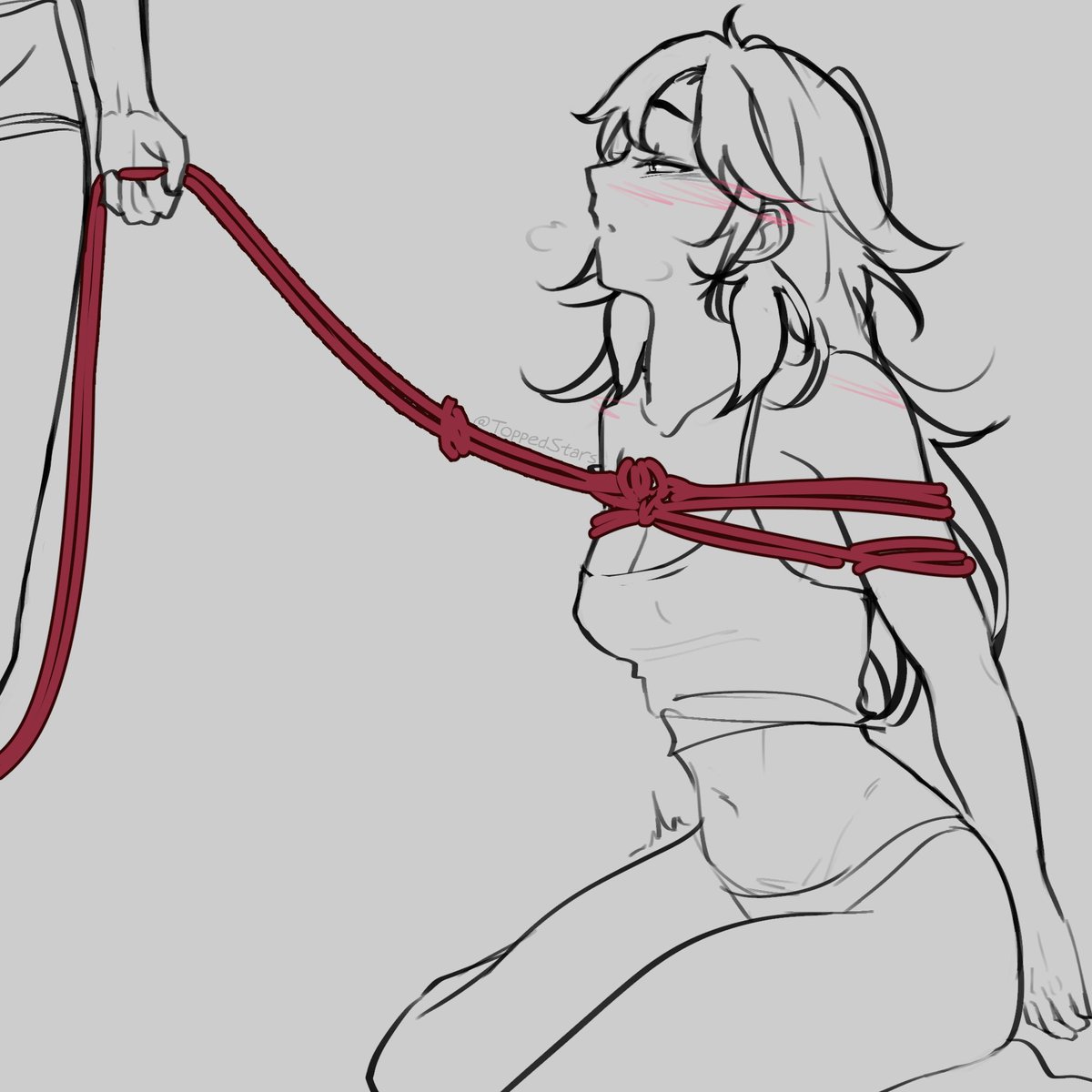 ToppedStars's tweet photo. 🐔 doodle. something gave me rope ideas again hmm https://t.co/ynLFLJSAFJ