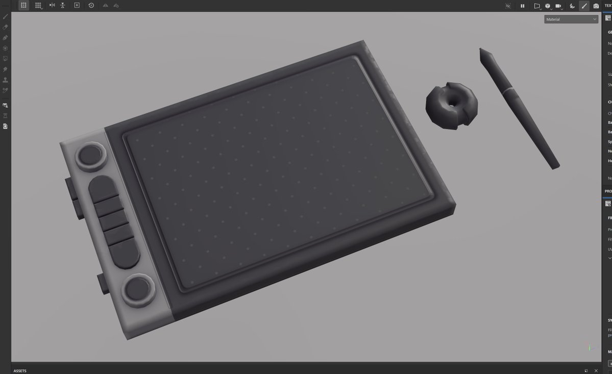 erce_subasi's tweet photo. I modeled and textured my drawing tablet with my drawing tablet https://t.co/ueIPYpQzFY