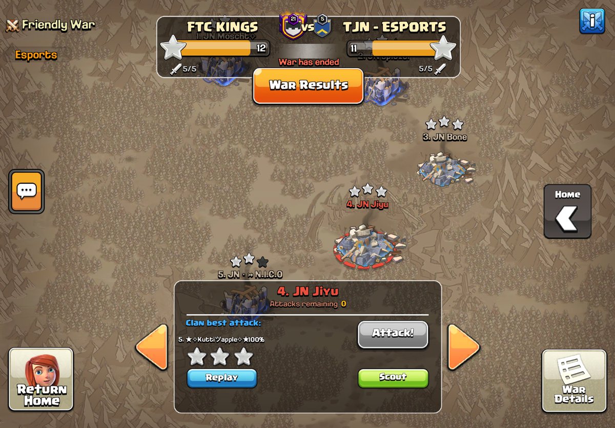 Kutti_apple's tweet photo. Made the impossible look routine 👑

@CoCEsports @ClashofClans https://t.co/13JRqbuYlA