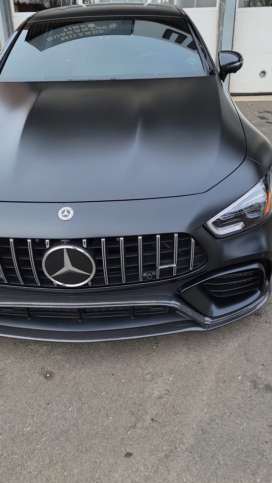 ZackDentrewlp1's tweet photo. This stealth-wrapped AMG GT63S emerged from hibernation for ceramic maintenance and a full detail. Stunning spec and ready for spring! https://t.co/vTkqMrPkiR