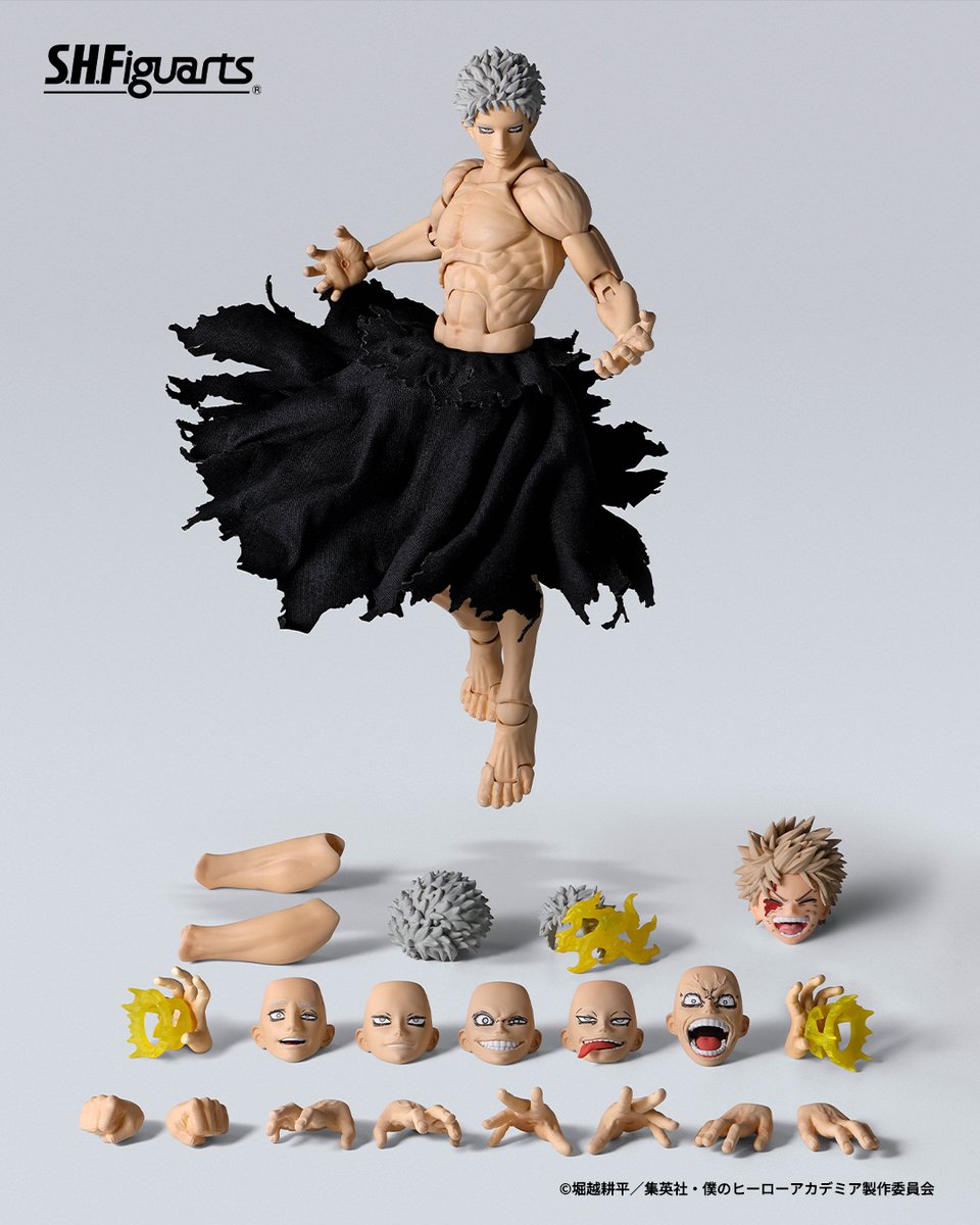 t_features's tweet photo. 「S.H.Figuarts オール・フォー・ワン-Final Battle Set-」がプレミアムバンダイ 魂ウェブ商店にて9/17 16時より予約受付開始！
🛒https://t.co/hKXkmIeMmD

別売りの「爆豪勝己-The Beginning-」(受注終了)用の交換用頭部パーツも付属し、最終決戦を再現可能！
#heroaca_a #ヒロアカ #ヒロアカアーツ https://t.co/fJVOe0vIlB