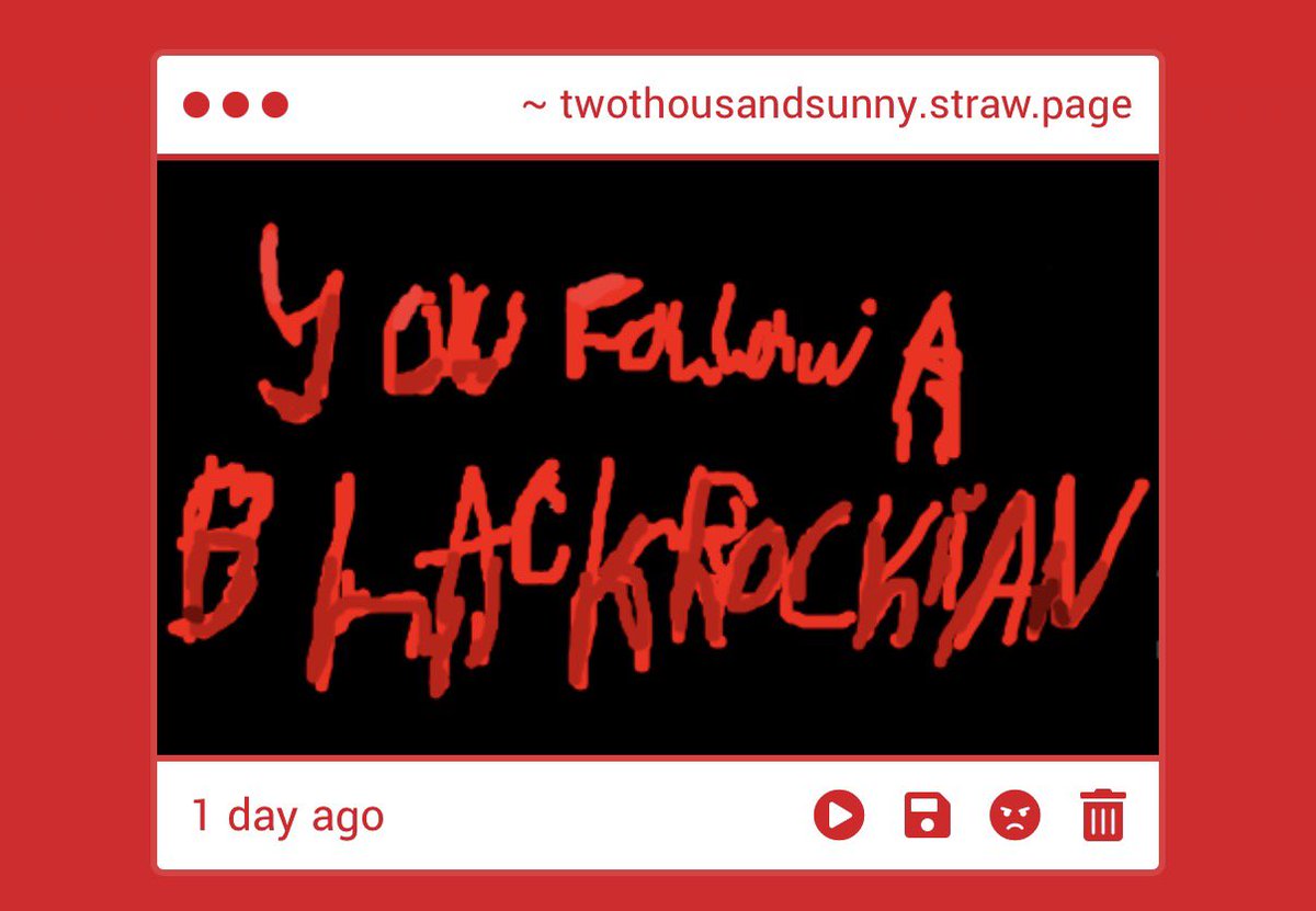2ThousandSunny's tweet photo. ??? So Anon I literally AM Blackrockian? Why do you think I follow so many of them LMFAO

#Inphernaltwt Can you believe this guy? https://t.co/fQQXtQphZg