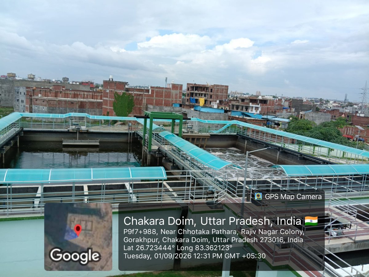 DivisionUpjn's tweet photo. 10 MLD STP AT MALAUNI BUND, TRANSPORT NAGAR, GORAKHPUR CONSTRUCTED BY UP JAL NIGAM (URBAN) FOR TAPPING OF KATANIYA NALA @Dm_Gorakhpur @JalUttar @NagarNigamGkp @NagarVikas_UP @Commissionergkp @CMOfficeUP @myogiadityanath https://t.co/qz8yFcXxzx