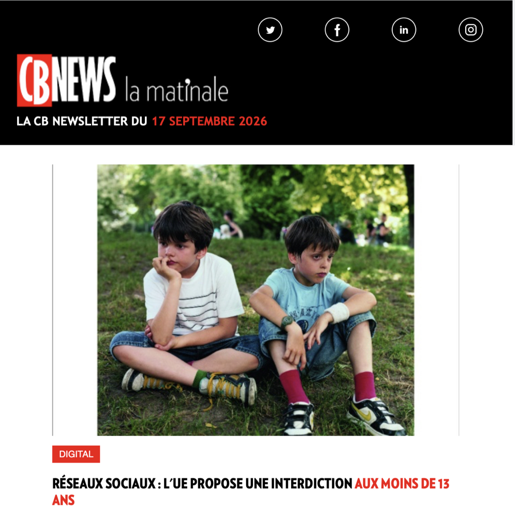 CB_News's tweet photo. 📩 Découvrez la Matinale du 17 septembre 2026 → https://t.co/nMsoFWCofN

A la Une 🇪🇺 Réseaux sociaux : l'UE veut dicter ses règles https://t.co/2pMvb0prOw