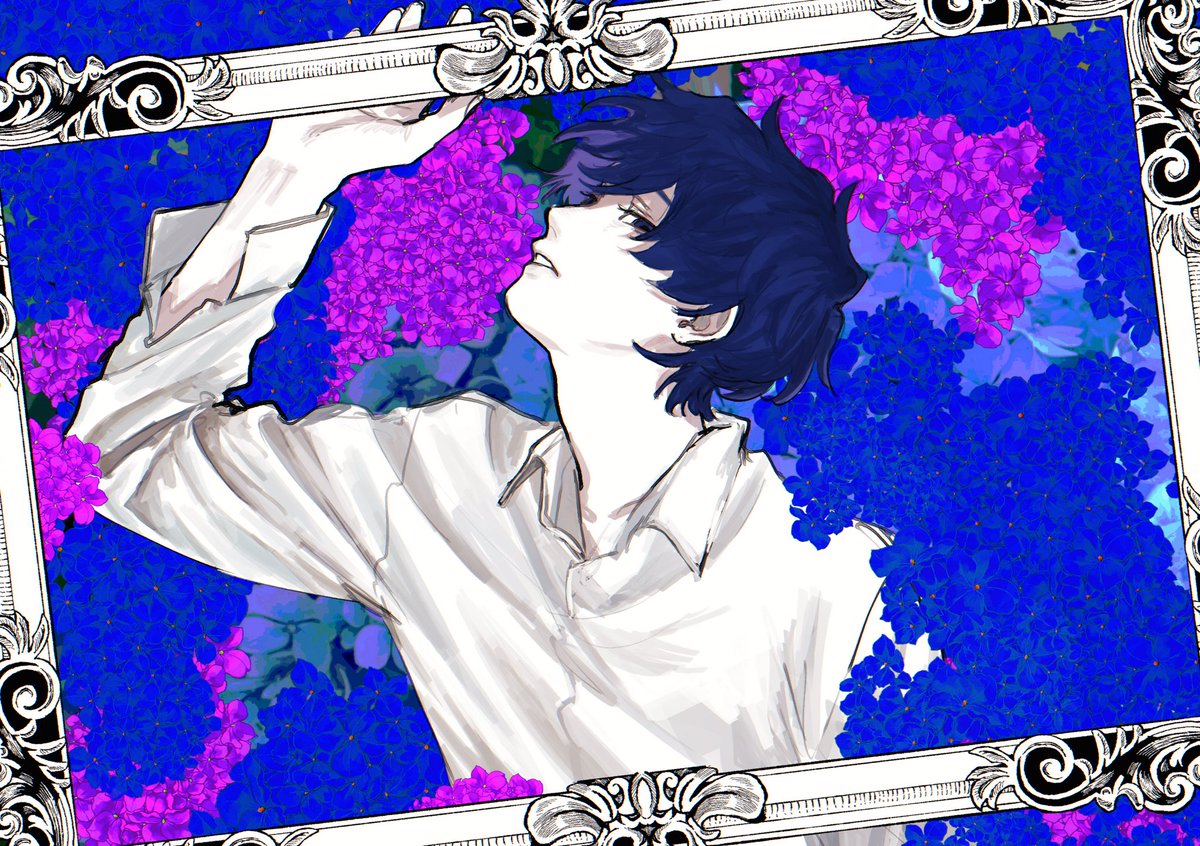 Pefuu__'s tweet photo. #そらるの絵
 ハイドランジア https://t.co/oyaUv3OQku