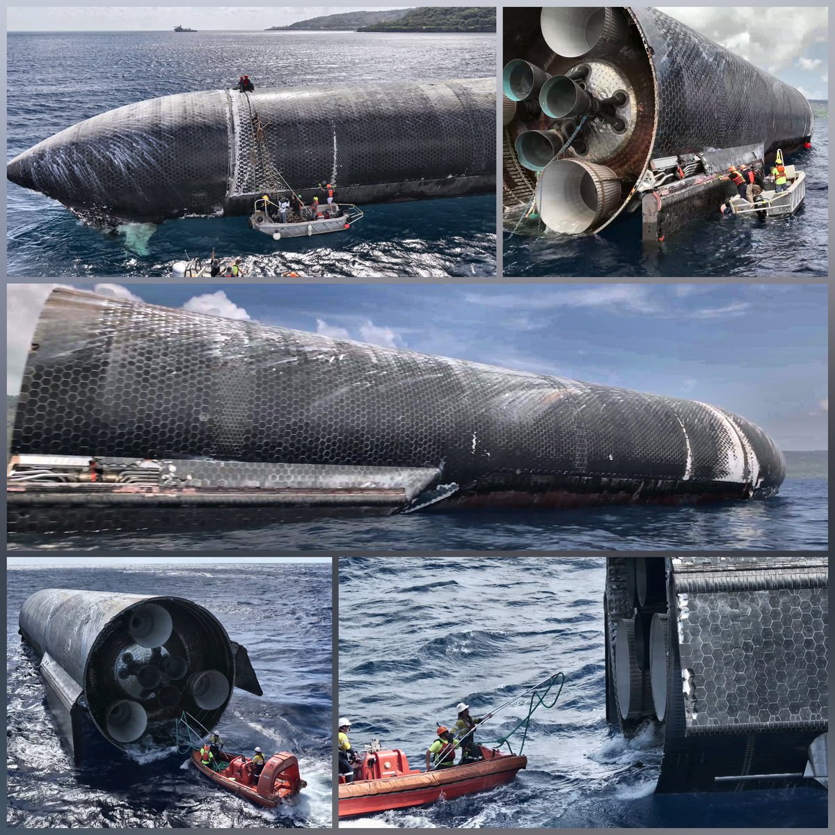 Teslaconomics's tweet photo. This isn’t CGI.

This isn’t a render.

That is a real stainless-steel spaceship floating in the ocean after coming back from space…

and there are people standing ON it.

Like ants standing on top of a building that somehow learned how to fly.

It went to space.

It came screaming back through Earth’s atmosphere.

It survived the heat, fire and plasma of reentry.

It splashed down in the ocean.

And now actual human beings are climbing around on it like it’s some giant shipyard that just fell out of the sky.

SpaceX says that a fully and rapidly reusable rocket will fundamentally change humanity’s access to space.

The water-recovery footage shows you why without even needing words.

The vehicle is enormous.

The humans standing on it look super small.

And somehow SpaceX is starting to make all of this feel normal.

SpaceX built something so massive that a human standing on top of it almost looks out of place…

sent that thing to space…

brought it back through the atmosphere…

and then went out into the ocean and recovered it.

This is what the road to making humanity multiplanetary looks like.