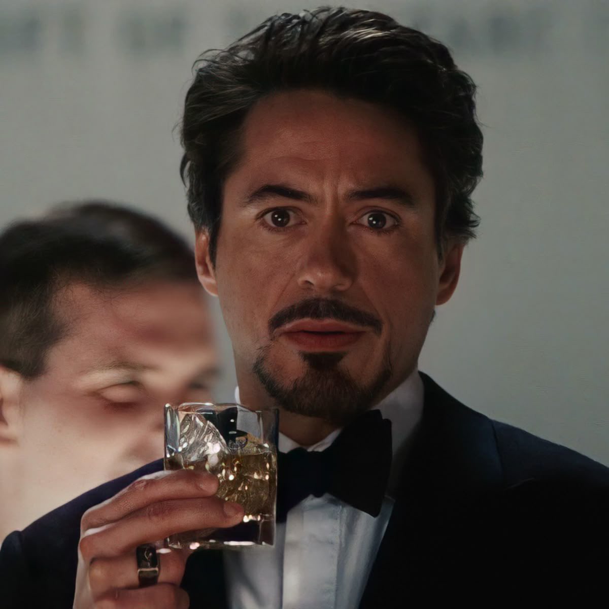 brofrotting's tweet photo. mysterio and tony fighting over peter and trying to groom him better than the other send tweet https://t.co/6FHo81LQ5L