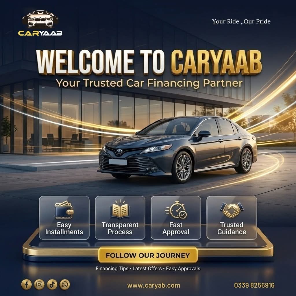 DoreathaShym's tweet photo. Welcome to CARYAAB – Your Trusted Car Financing Partner! We bring you the easiest and most reliable way to own a car. Call or WhatsApp: 0339 8256916 https://t.co/dxAlawpDOs