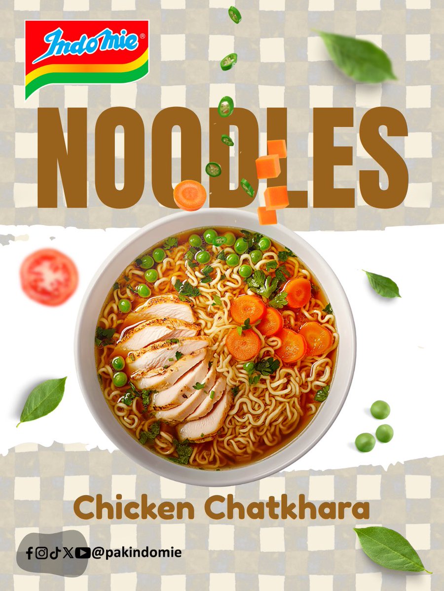pakindomie's tweet photo. Enjoy Indomie Chicken Chatkhara Instant Noodles with its tasty, flavourful goodness in every bite. 💛

#IndomiePakistan #ChickenChatkhara #pakindomie #SabKiPasand https://t.co/rU5DzAEuOk