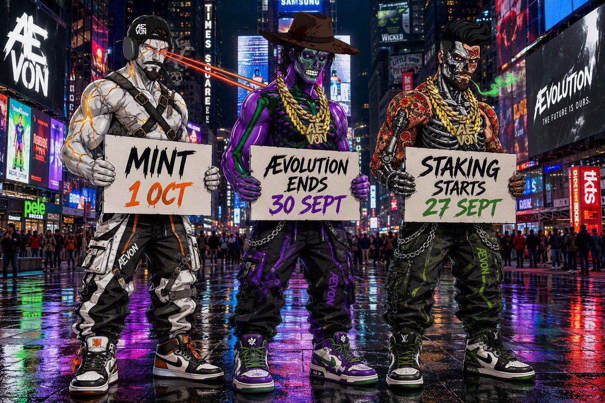 AevonNFT's tweet photo. GM all 👋🏼
Polite reminder of some upcoming dates for your calendars 🗓️
It’s important that current holders pay particular attention to the guy in the middle!
#AEVONRebuild https://t.co/YUczu2q96f