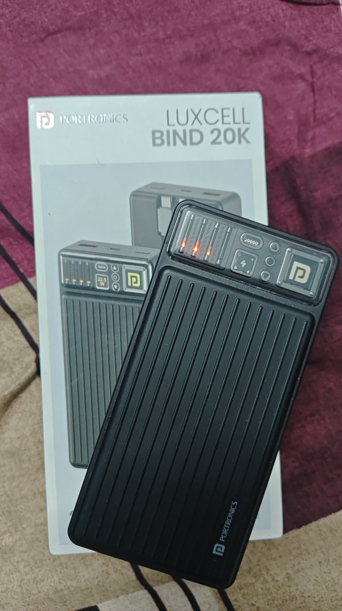 limbosquad_00's tweet photo. I recently purchased this Portronics power bank, and honestly, I’m really impressed with the build quality. It feels solid, premium, and totally worth the purchase.! https://t.co/fK269g98Pw