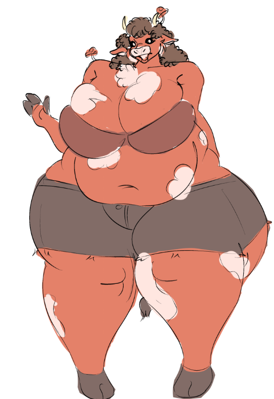Cinnaberta's tweet photo. unfinished cow https://t.co/g5Bg80lrJS