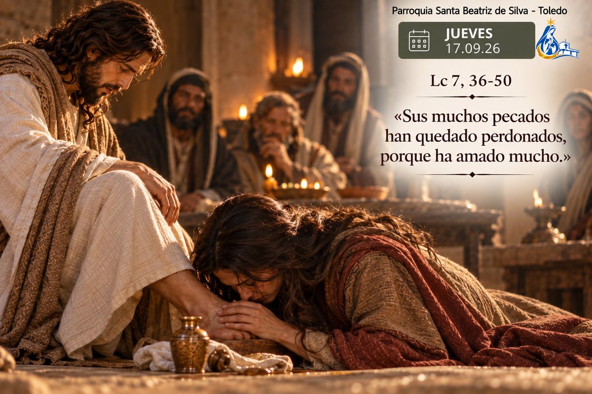 StaBeatriz's tweet photo. #ImagenDelDía 17.09.26
#EvangelioDelDía Jueves de la XXIV semana del tiempo ordinario Lc 7,36-50 https://t.co/oI9I97Nj9G