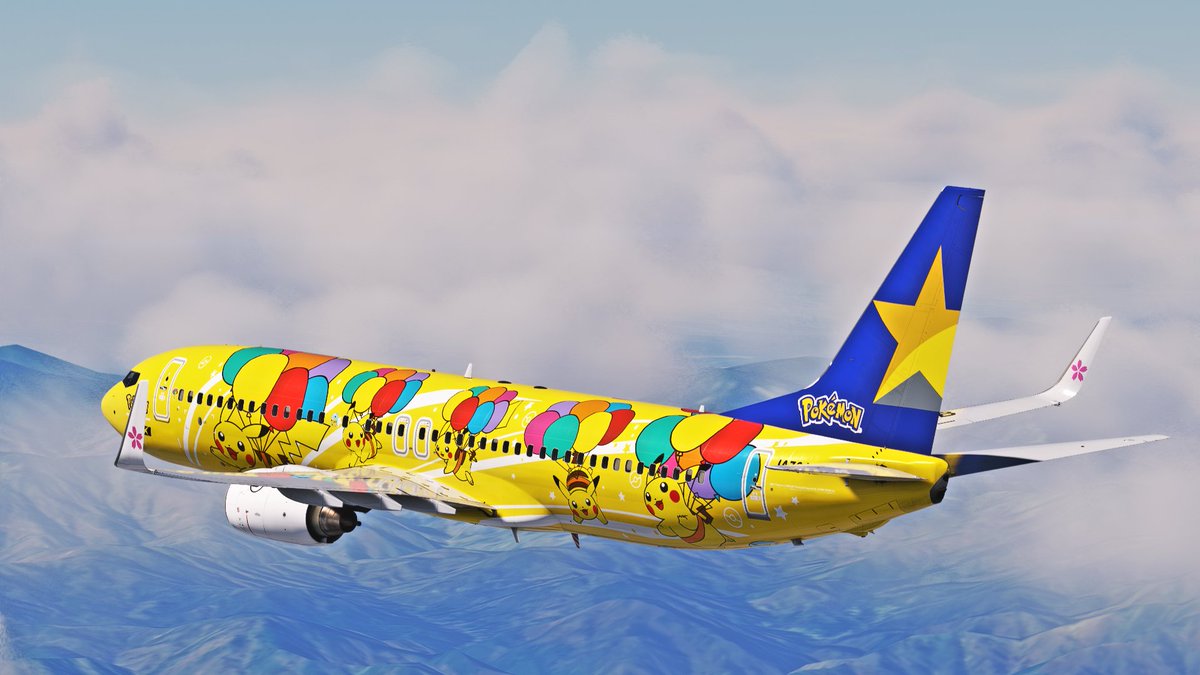 m3y10_py's tweet photo. RJTT⇔RJBE JA73AB B738 SKY105
お初スカイマークフライトでかわいいポケモンJETです。
色々な航空会社に触れてみようかなと。

と、シンプルにこのアドオンのTESTも含め。↓
https://t.co/QqayZzoot4普通に神アドオンでした。
(サークリング汚いのは許してください。)
#MKPのフライト日記 https://t.co/Ex5dzADzpL