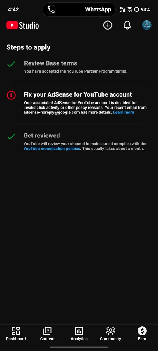 vinodrz7o's tweet photo. Hi @TeamYouTube AdSense disabled &amp; closed. Appeal ID 5-0389000041704 pending 37+ days. Step 2 stuck on error (no Change Association option).
Case ID: 2-4403000042025
Channel: https://t.co/VJYvFFMoJN
Please reset Step 2 to link new AdSense! https://t.co/EAlKwny9dR