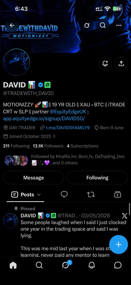 AMuhbab's tweet photo. @TRADEWITH_DAVID @Danieltrades @berkayglife @EquityEdgeUK Locking in with number 24. https://t.co/f4b5bpvDE0