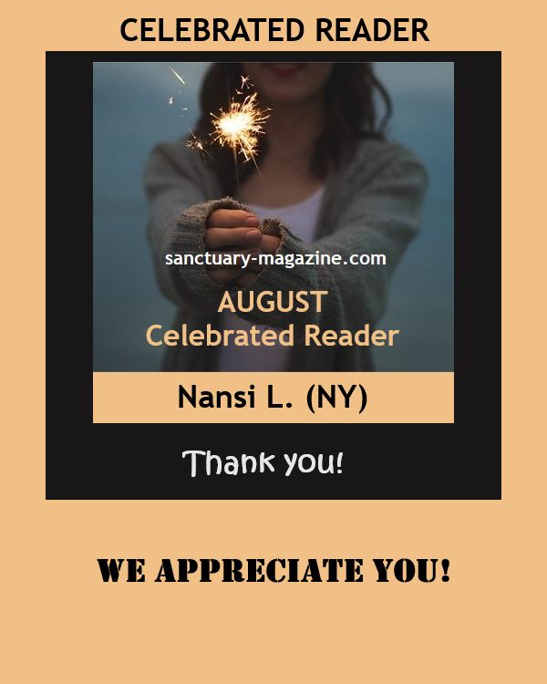ColeneKabaysok's tweet photo. AUGUST CELEBRATED READER: We are celebrating Nansi L. (a reader from New York) this month. Thanks for your continued support of what we do! We appreciate you. Link in bio. 🔗
@nansilent https://t.co/8nL62vMnmT
