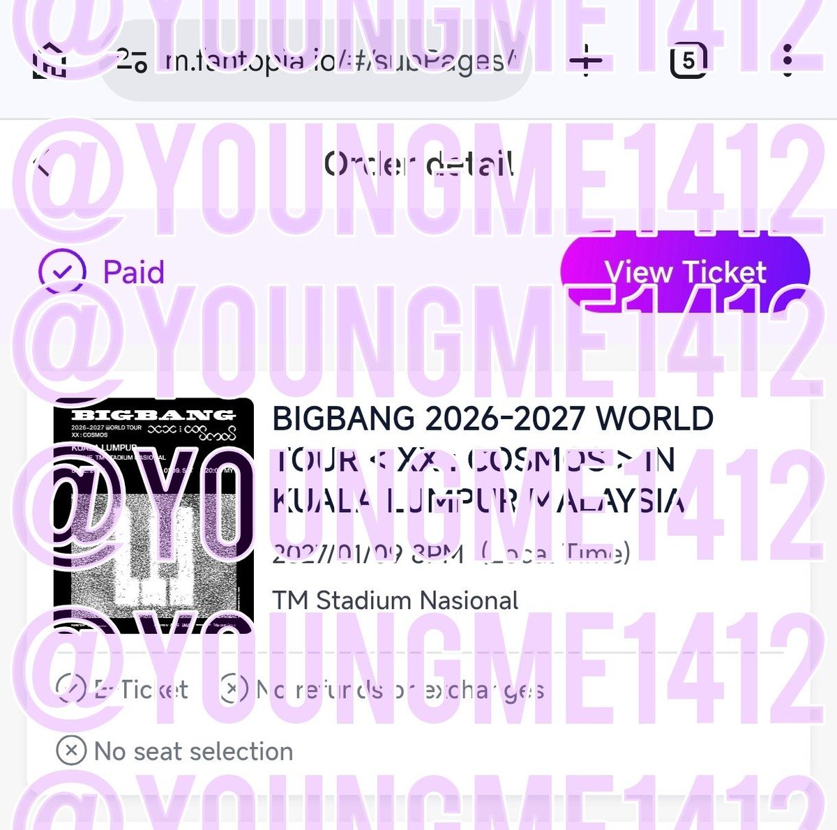 YoungMe1412's tweet photo. Secured! https://t.co/P0R0vaj0Ir