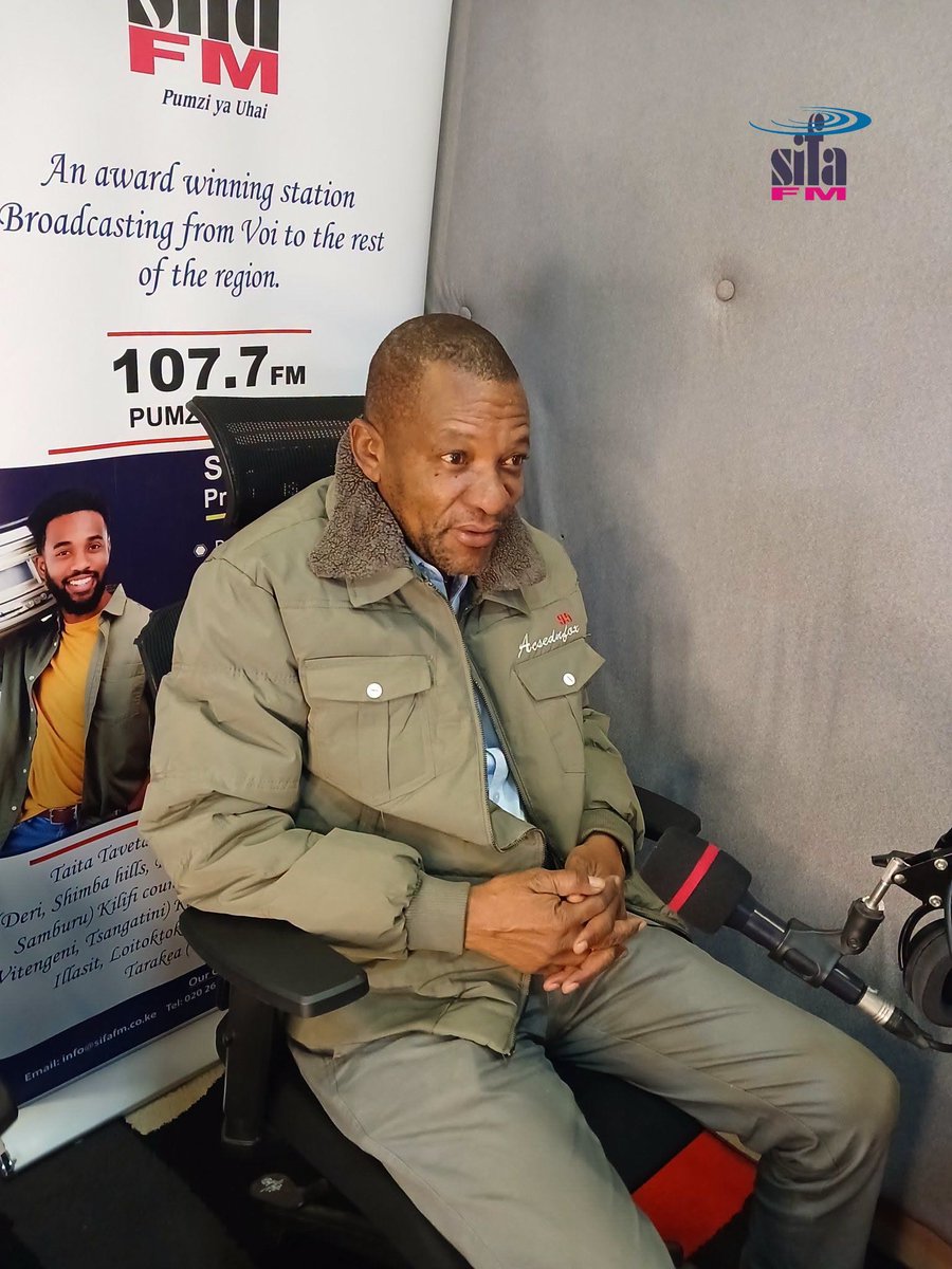 sifafmvoi's tweet photo. STATE OF TAITA TAVETA: GOVERNOR MWADIME SPEAKS
Gavana wa kaunti ya Taita Taveta Andrew Mwadime yupo studioni tayari ndani ya sifa asubuhi naye Albert Mwanyasi.
Tune in on Sifa fm Voi 107.7 FM
#sifafm
#AndrewMwadime
#TaitaTavetaCounty https://t.co/yve29MWDQT
