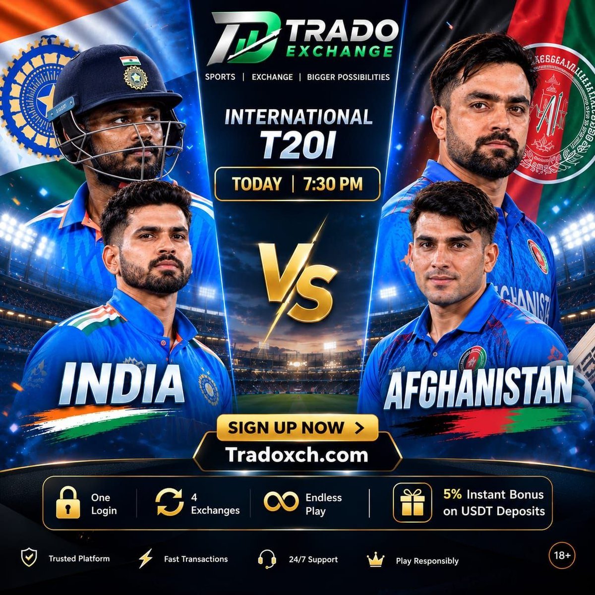 Prime_Picks_247's tweet photo. 🎁 ₹1000 GIVEAWAY 🎁

🏏 India 🇮🇳 vs Afghanistan 🇦🇫

Predict the Total Number of Boundary. 

💰 Prize Pool: ₹1000
👥 3 Winner 330 each 

❌RULES:-
✅Join our Telegram. 
 https://t.co/KgeW1Pumus
✅ Tag 2 Friends
✅Follow @TRADOEXCH @Prime_Picks_247

🤜Not Follow Rules No Prize https://t.co/Pn2prYOay6