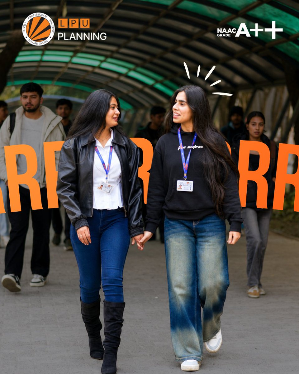 LPUPlanning's tweet photo. 🎓✨ CHOOSE LPU. CHOOSE YOUR FUTURE. 🏙️🌍

Where friendships grow, ideas take shape, and every day brings a new opportunity to learn, explore, and create. 💡🤝

At LPU Planning, students experience more than academics—they experience collaboration, diversity, creativity, and a vibrant campus journey that prepares them to shape the cities of tomorrow. 🌆📐

Choose learning. Choose experiences. Choose possibilities.
Choose LPU. 🧡
#LPUPlanning #ChooseLPU #UrbanPlanning #FuturePlanners #StudentLife #CampusLife #LearningBeyondClassroom #ExperientialLearning #ThinkBig #LPUUniversity #Innovation #Networking #LPU #NAACPlusPlus #LPUEvents #Inspiration #NewLPU #EduRev