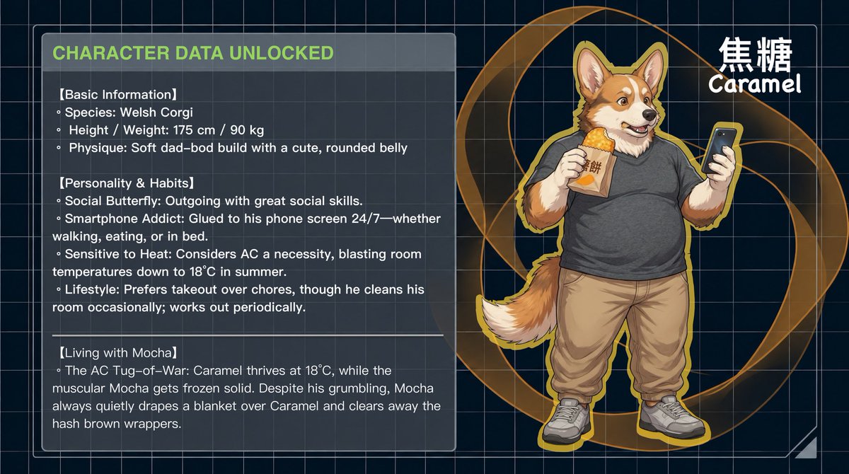 gsd_mongkhon's tweet photo. 【 CHARACTER UNLOCKED: Caramel 】 🐾✨
New housemate unlocked! Meet Mocha's roommate — Caramel! 🐶

Expect this cute Corgi to crash our daily stories more often! Drop a comment to say hi! 👇

🔗 X / IG / Threads: @gsd_mongkhon
🔗 FB: @gsd.mongkhon

#Furry #GSD #蒙坤Mocha https://t.co/xTSSGPgjVd