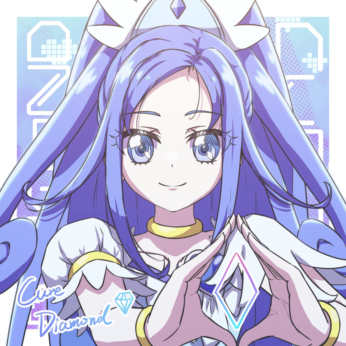 thereaakari's tweet photo. キュアダイヤモンド
 #ドキプリ https://t.co/bp1JuzauUf