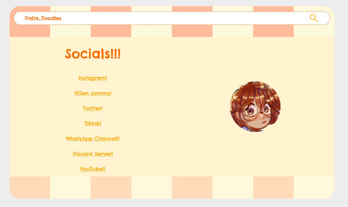 TeamRaichiDev's tweet photo. A small website/landing page I made for @dalia_toodles !
It was inspired by her original carrd page, but now that we own her domain, we can expand it to showcase her portfolio

#smallartist #vgen #vgencomms https://t.co/Z0dvDUATr8