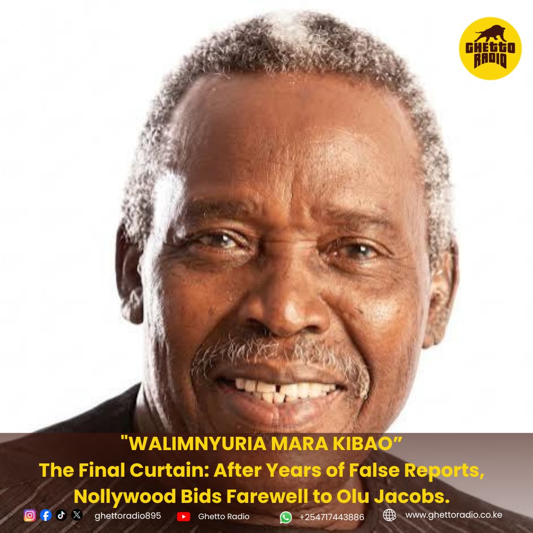GhettoRadio895's tweet photo. "WALIMNYURIA MARA KIBAO"
The Final Curtain: After years of false reports, Nollywood bids farewell to Olu Jacobs.
#GRLife
https://t.co/L6iz8Q8g9e https://t.co/yXyWRhb98S