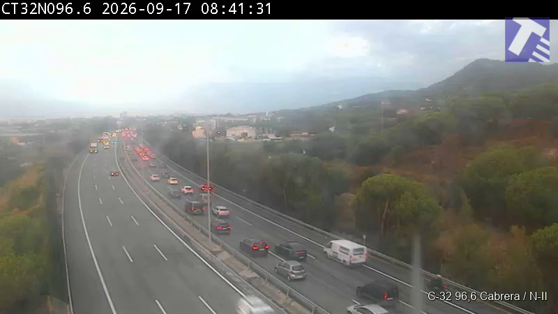 transit's tweet photo. 🔴 #Retencions a la C-32 de Cabrera de Mar a Premià de Dalt en sentit Barcelona a causa d'un #accident 

❌ Un carril tallat https://t.co/4bVhRc4fsO