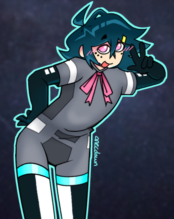 AnecDawn's tweet photo. art of @/GLITCHDROID_'s Kou!! :D https://t.co/sdzlbungnb