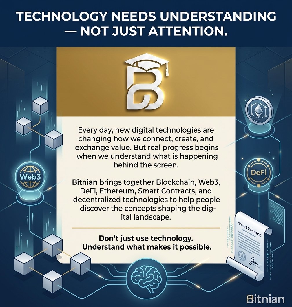BTNM_Marketing's tweet photo. Think beyond the technology. 🔗
Explore Blockchain, Web3, DeFi, Ethereum & Smart Contracts with Bitnian—a space to understand the concepts shaping digital innovation.
Learn. Explore. Build your knowledge.
#BITNIAN #BLOCKCHAIN #WEB3 #ETHEREUM https://t.co/scHRGSyl5P